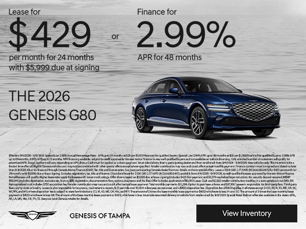 GENESIS G80 Specials