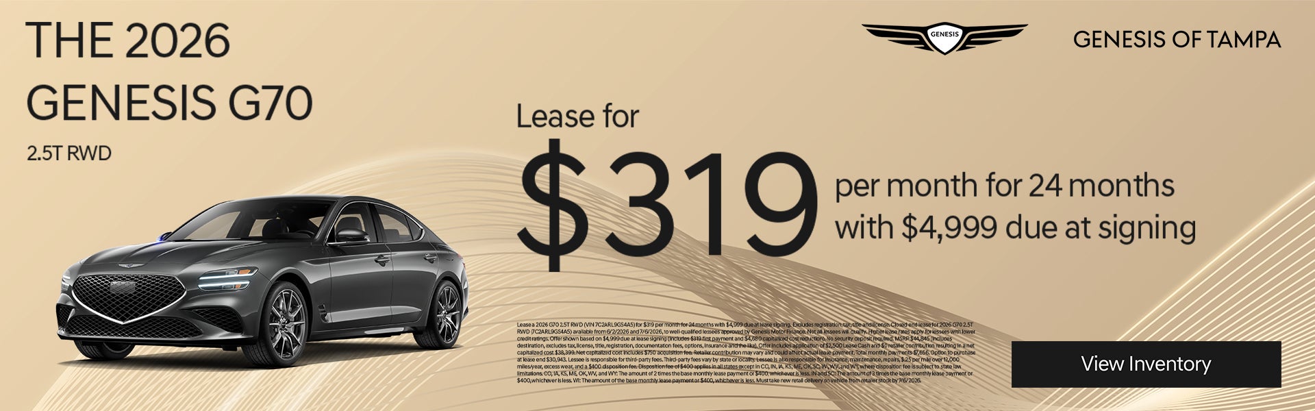 Lease for $319/mo for 24 mos with $4,999 DAS